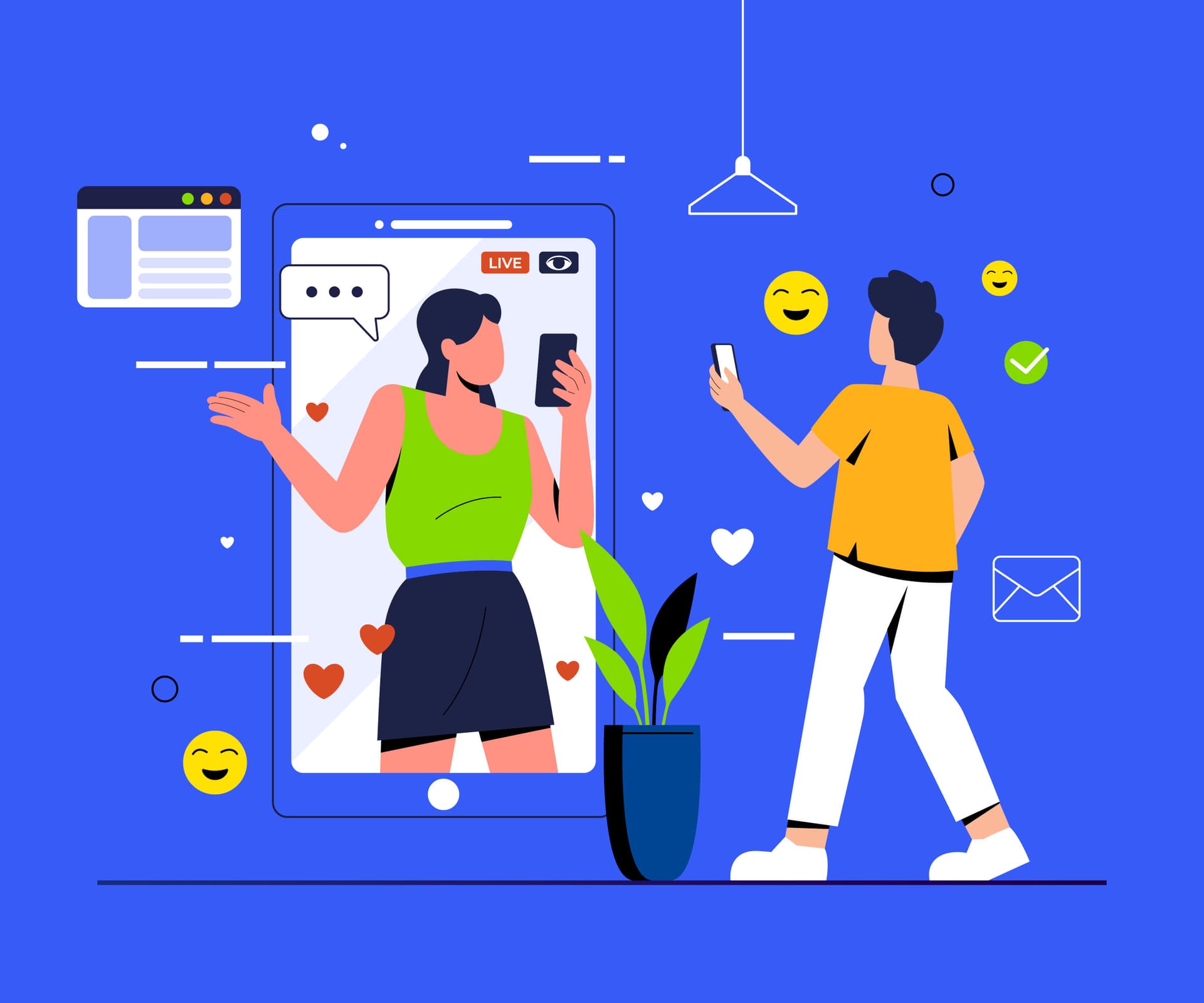 WhatsApp marketing illustration